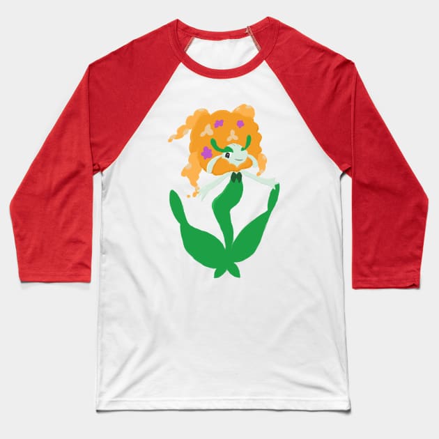 Flower Baseball T-Shirt by JFawxeyes